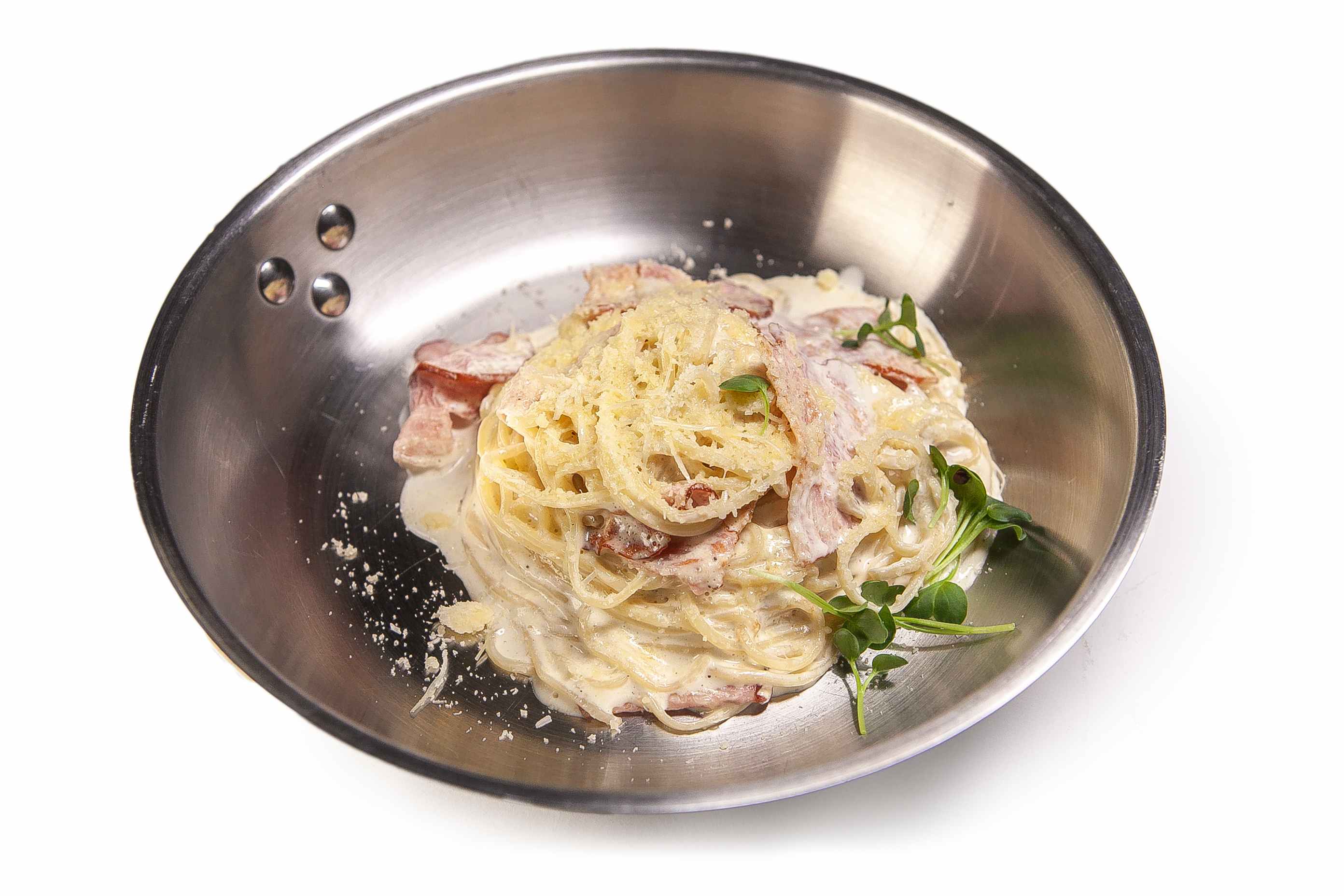 Карбонара с копченой грудинкой